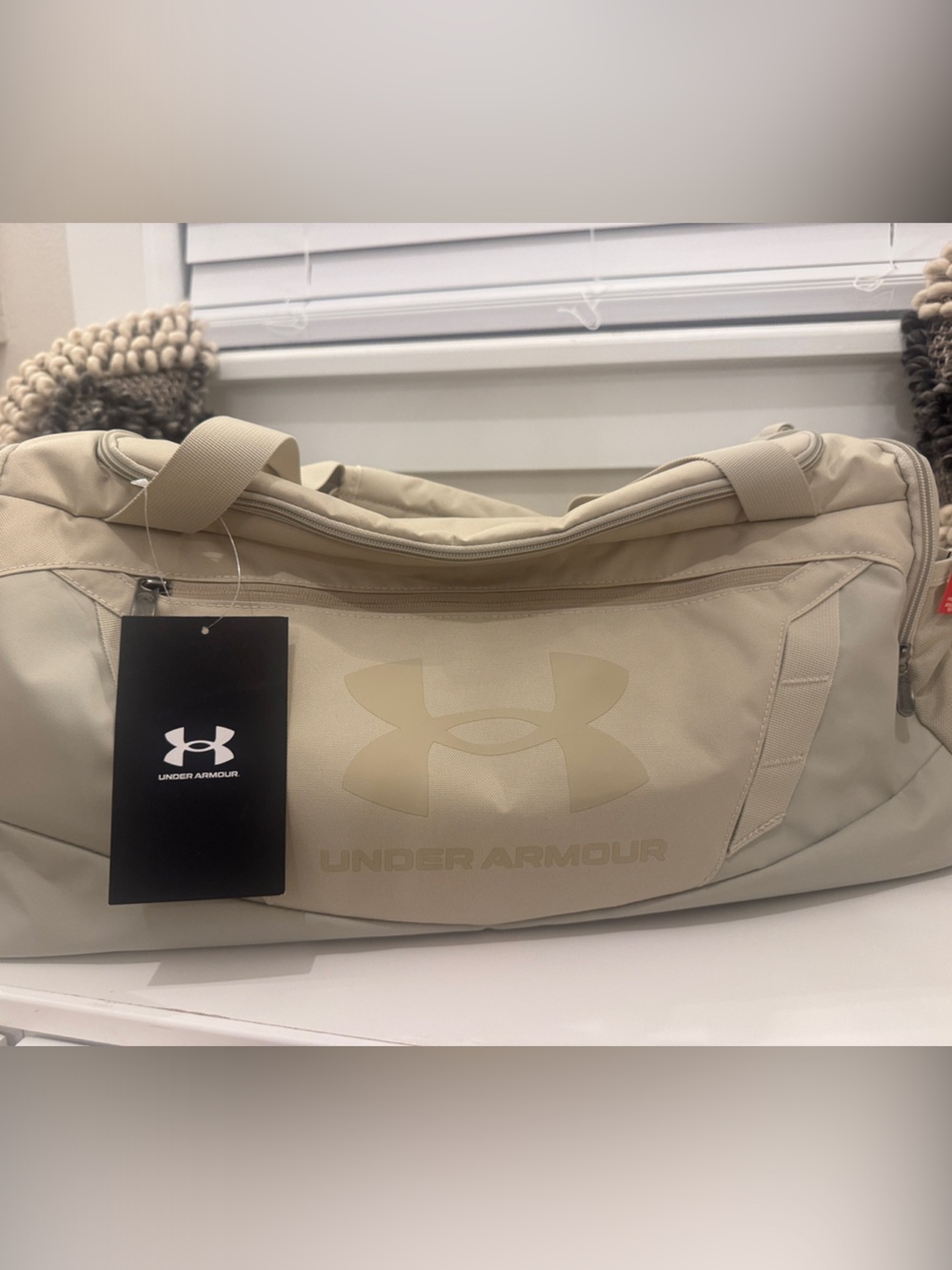 Under Armour Sand Beige Travel Duffel Bag